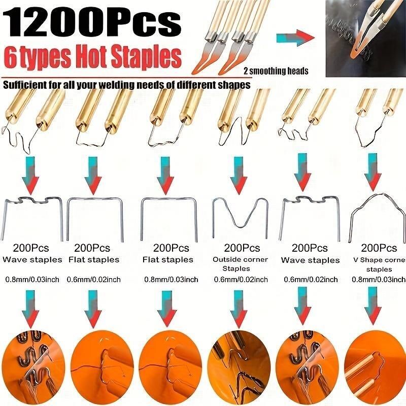 Valkyrie 200W Çantalı 1200 Uçlu Plastik Kaynak Makinesi LED Profesyonel Tampon Araba Komple Set