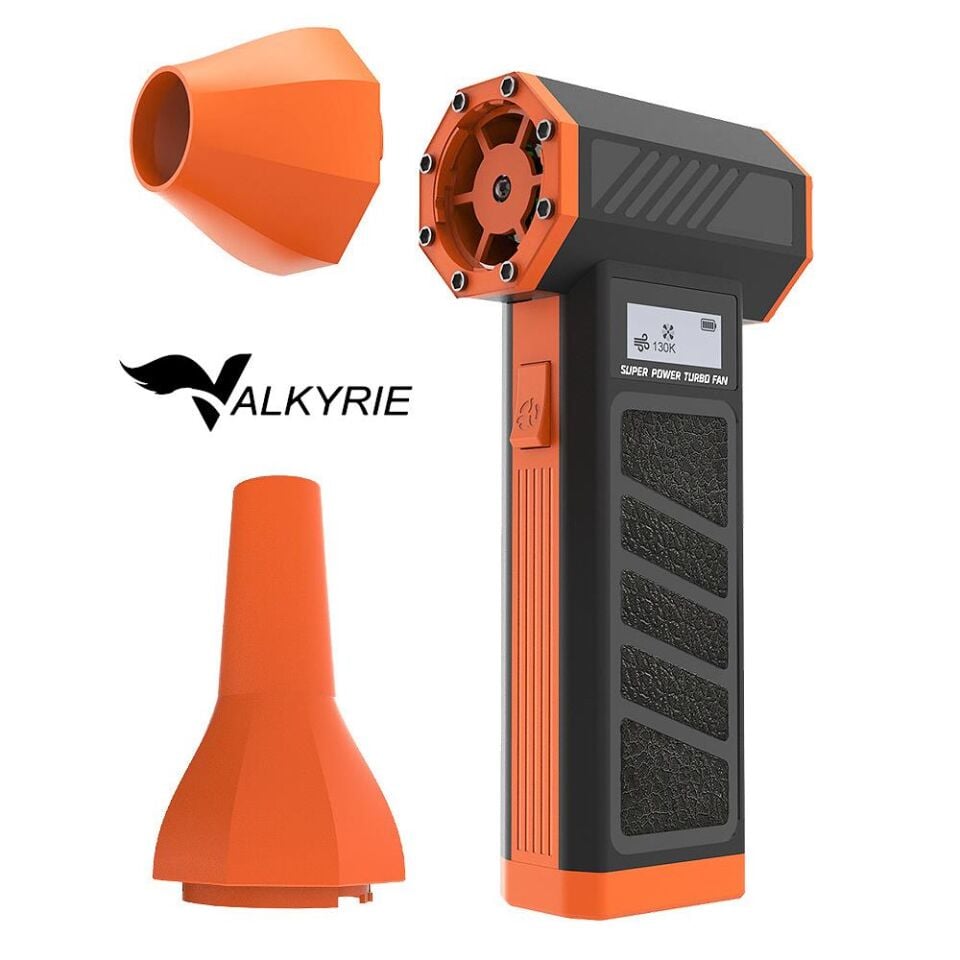 Valkyrie Şarjlı 130000 RPM  Elektrikli Hava Üfleyici 184W Güçlü Toz Temizleyici 4 Kademeli Hız Şarjlı