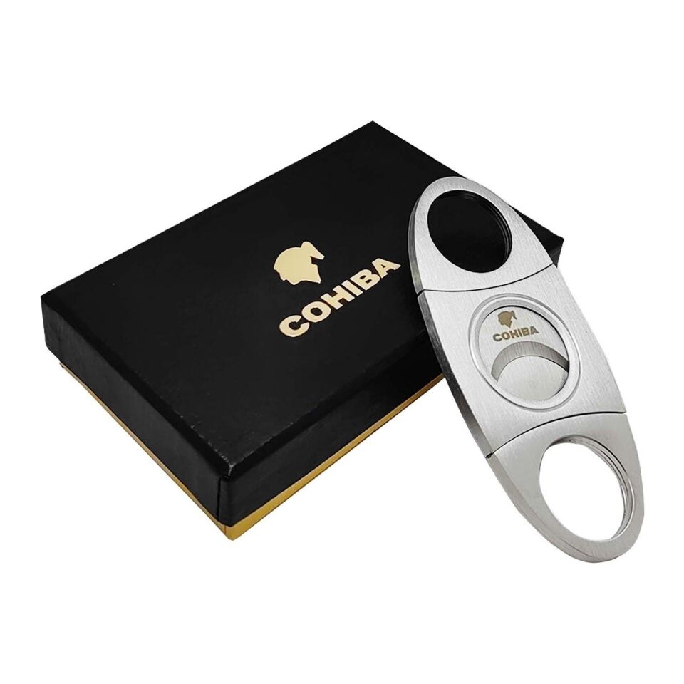 Valkyrie Cohiba Kutulu Çelik Puro Makası Çelik Puro Kesici