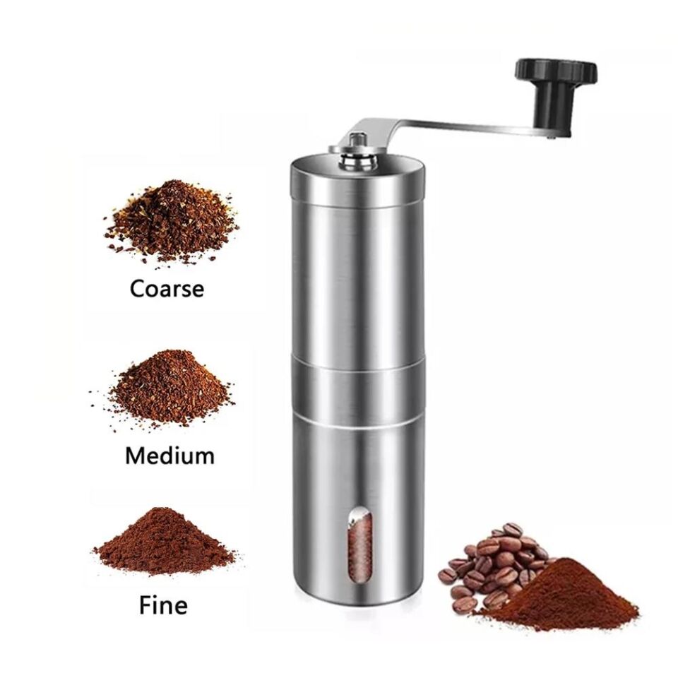 Valkyrie Paslanmaz Çelik Kahve Değirmeni Baharat Öğütücü Kademeli Seramik Dişli Manuel Coffee Grinder