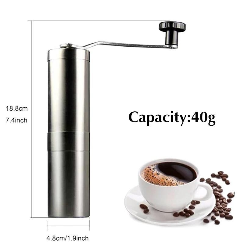 Valkyrie Paslanmaz Çelik Kahve Değirmeni Baharat Öğütücü Kademeli Seramik Dişli Manuel Coffee Grinder