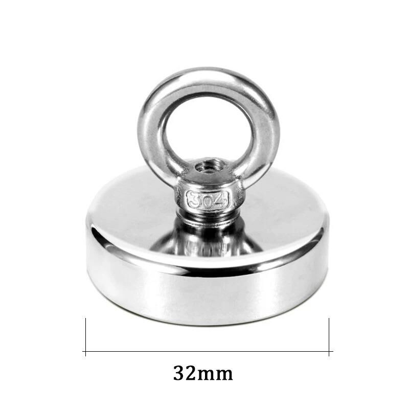 Valkyrie D32 32kg Fishing Magnet 32mm Askılı Güçlü Neodyum Mıknatıs