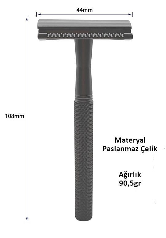 Valkyrie Çok Amaçlı Çift Yönlü Metal Geleneksel Manuel Traş Bıçağı Aleti Makinesi 5 Jilet Paslanmaz Uzun Ömürlü