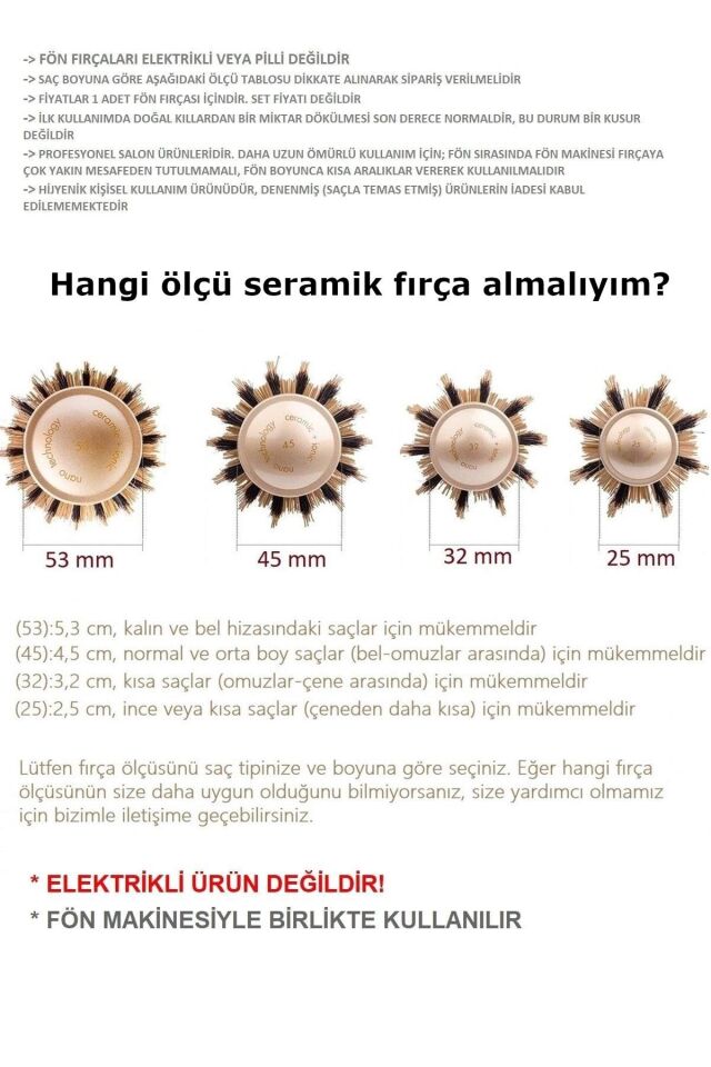 Valkyrie 32mm Nano Teknoloji Seramik + İyonik Termal Fön Saç Fırçası Profesyonel Seri 1. Kalite Salon Seri