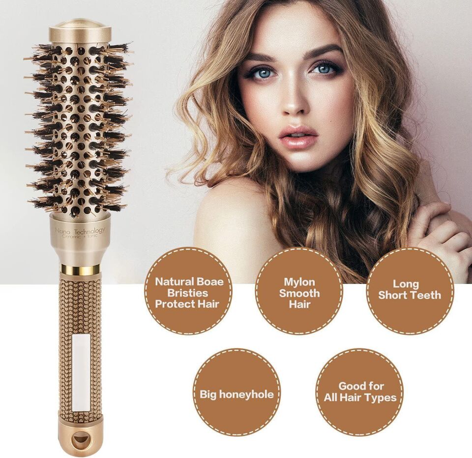 Valkyrie 32mm Nano Teknoloji Seramik + İyonik Termal Fön Saç Fırçası Profesyonel Seri 1. Kalite Salon Seri