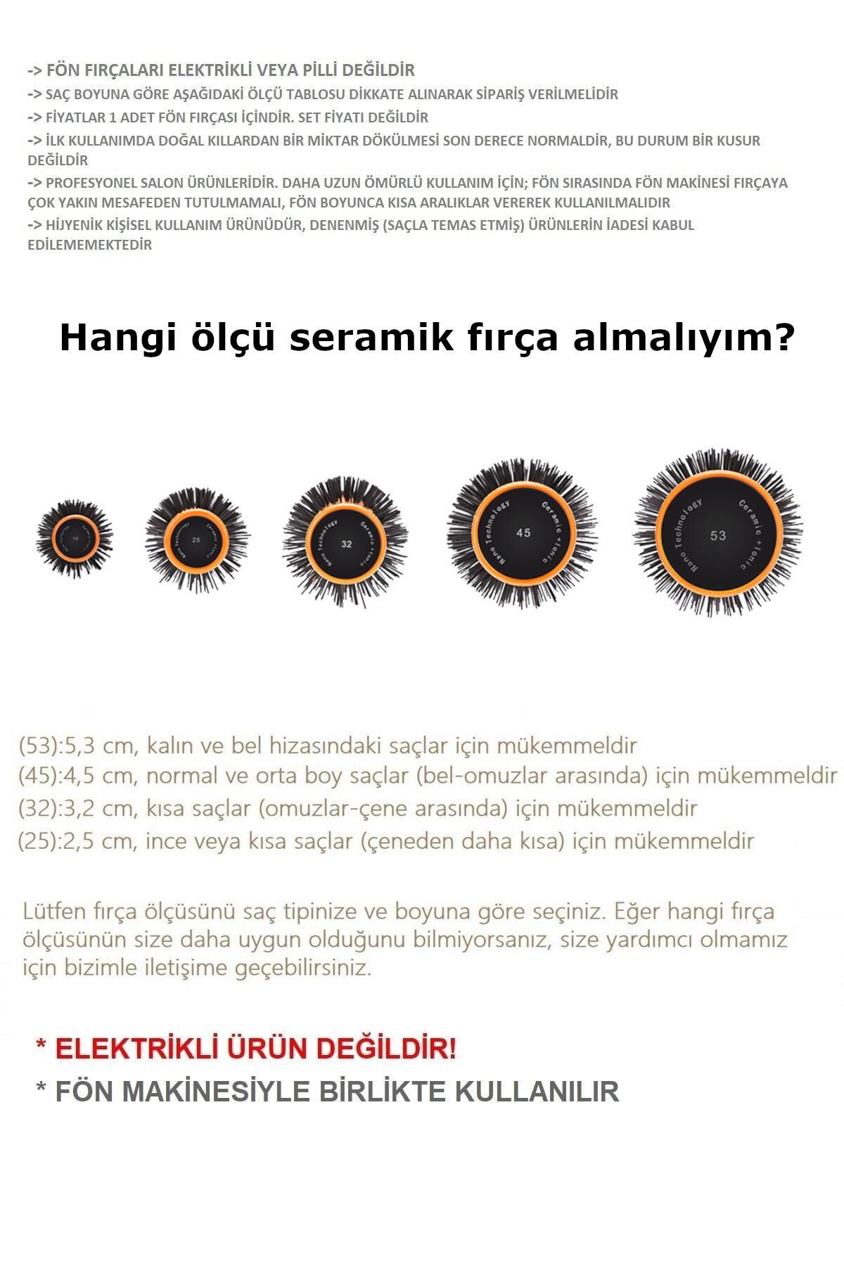 Valkyrie 19mm Nano Teknoloji Seramik + İyonik Termal Fön Saç Fırçası Salon Tipi Profesyonel