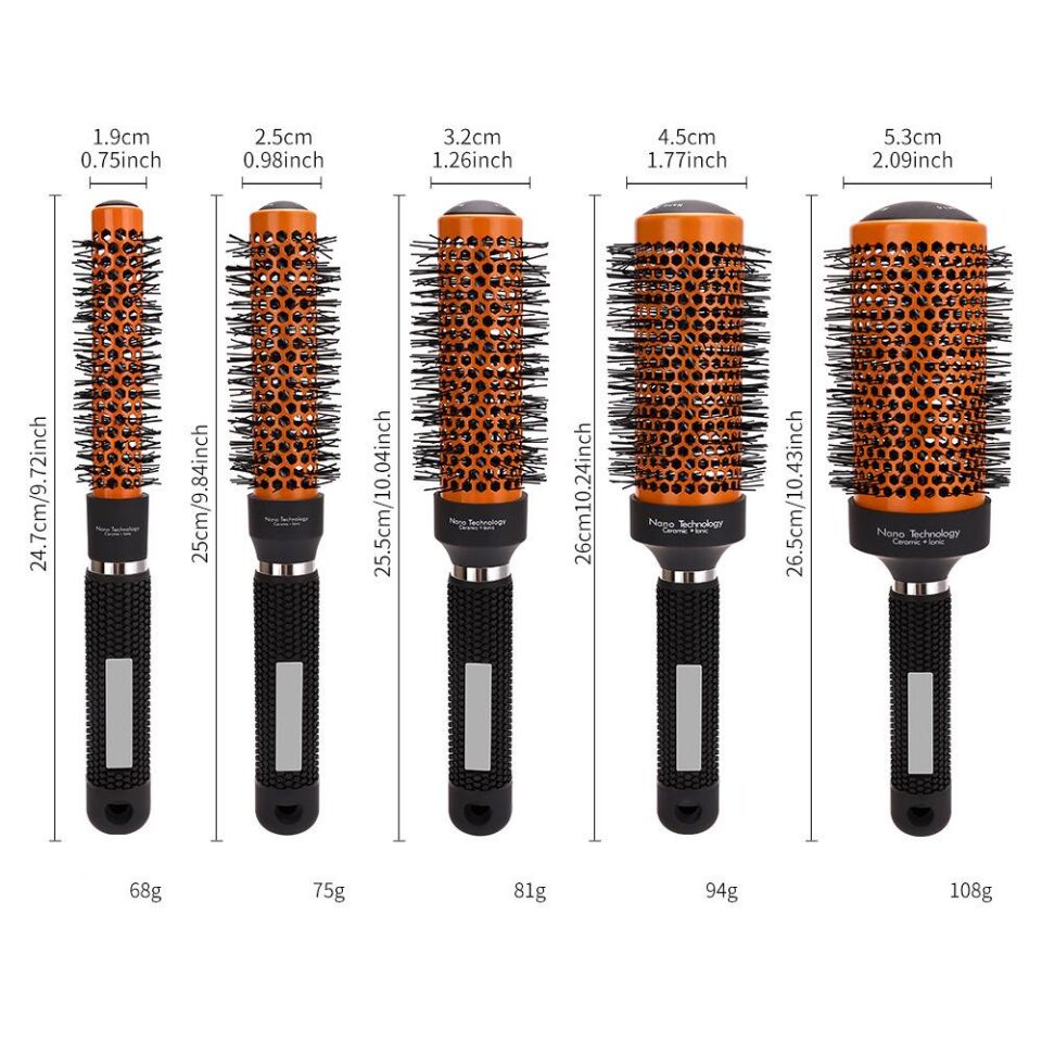 Valkyrie 25mm Nano Teknoloji Seramik + İyonik Termal Fön Saç Fırçası Salon Tipi Profesyonel