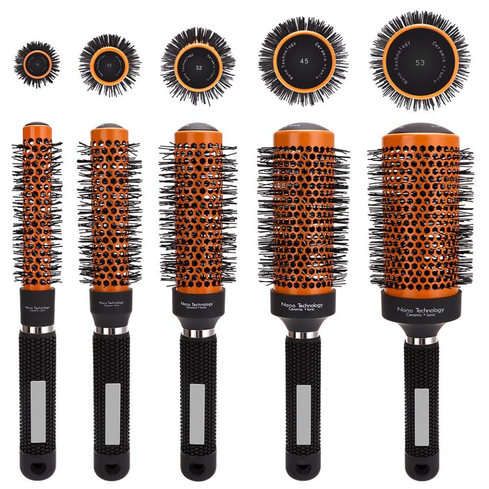 Valkyrie 5 Adet Nano Teknoloji Seramik + İyonik Termal Fön Saç Fırça Seti Komple Profesyonel Set 1