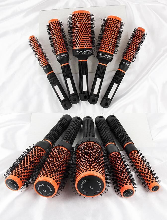Valkyrie 5 Adet Nano Teknoloji Seramik + İyonik Termal Fön Saç Fırça Seti Komple Profesyonel Set 1