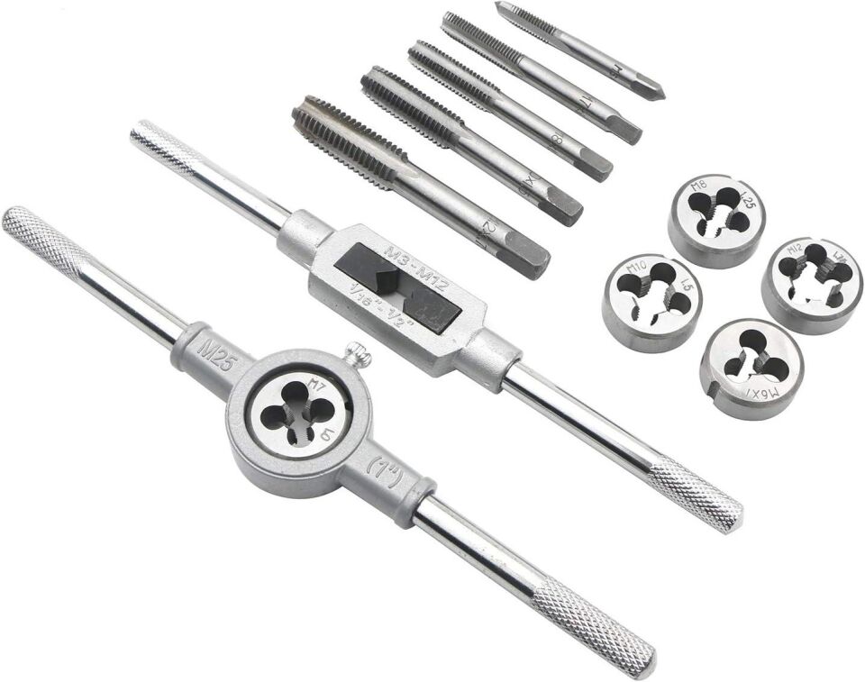 Valkyrie 12 Parça Klavuz Pafta Seti Metrik Set M6-M12 Arası 12li Takım