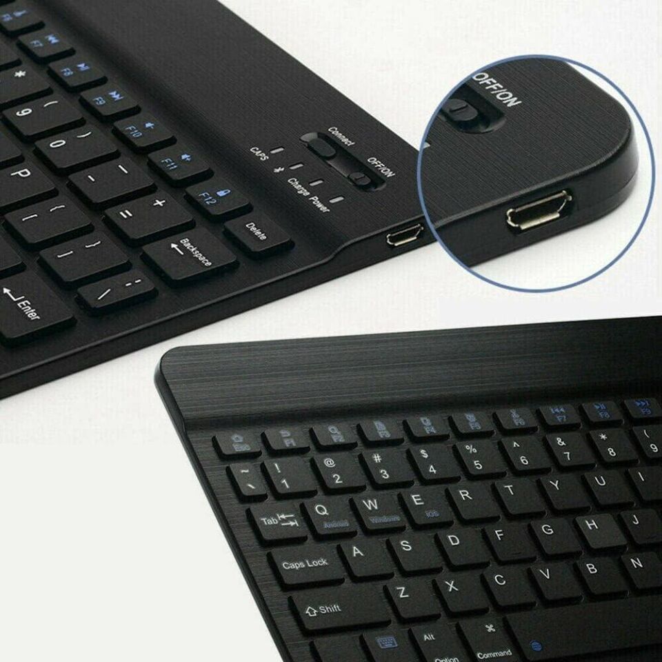 Valkyrie BL30 Bluetooth Ios Ipad Android Windows Uyumlu Klavye Mouse Seti - Sessiz - Şarjlı - Combo - Ultra İnce - Türkçe - Kablosuz Siyah
