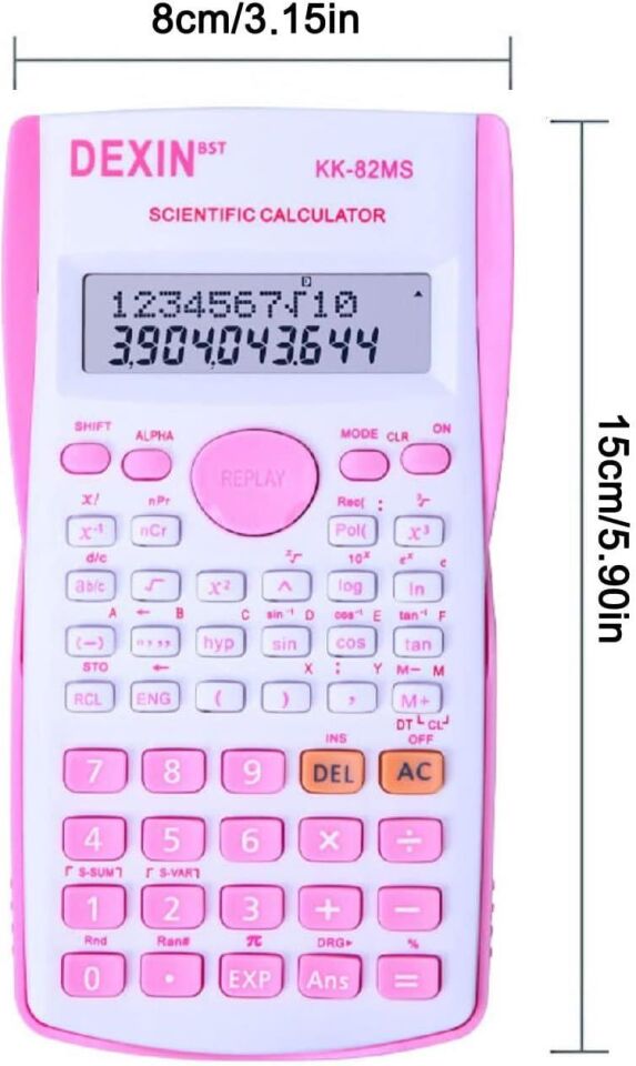 Valkyrie Dexin 240 Fonksiyonlu Çift Satır Bilimsel Hesap Makinesi Beyaz