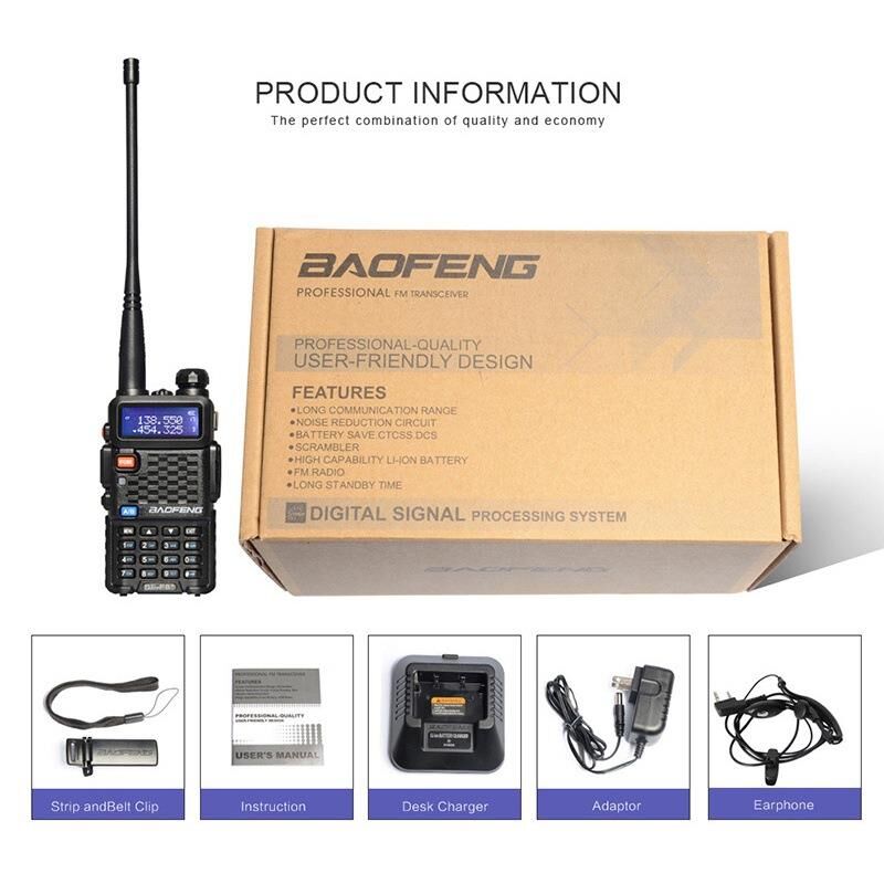 Valkyrie Baofeng BF-F8HP Dual Band 8 Watt Profesyonel El Telsizi - 3. Nesil UV-5R