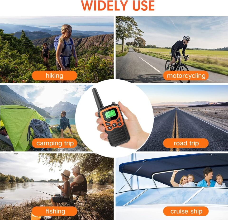 Valkyrie T5 2 Adet Şarjlı Bataryalı Telsiz Seti Walkie Talkie Vox El Telsizi 2li Paket