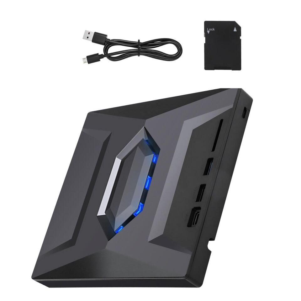 Valkyrie USB 3.0 Harici External CD DVD Okuyucu Yazıcı LED USB Hub TF SD Kart Okuyucu Çoğaltıcı