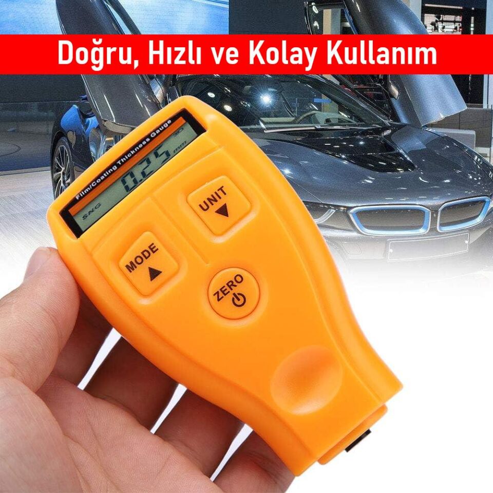 Valkyrie Dijital Kaplama Kalınlığı Ölçer – 0-2000 µm, FE/NFE Modu, LCD Ekran
