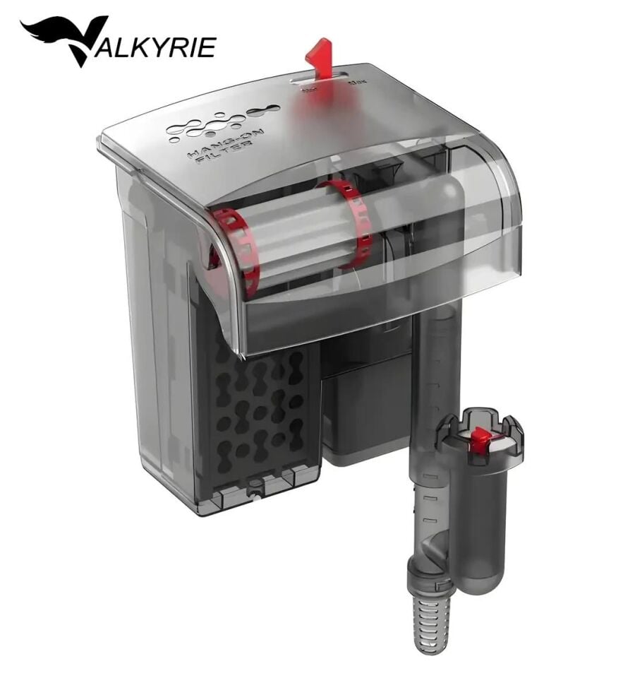Valkyrie Askılı Akvaryum Şelale Filtre 5W 350 L/H Ayarlanabilir Debi Yüzey Temizleyici