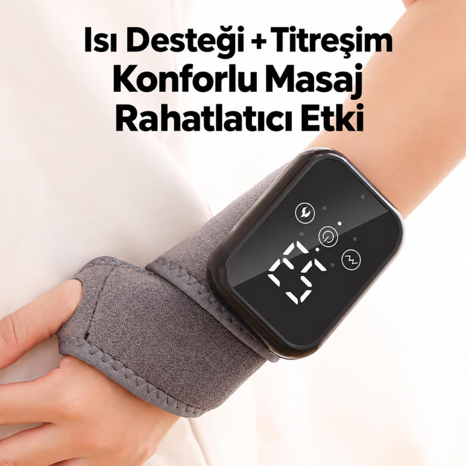Valkyrie Isıtmalı Titreşimli Bilek Masaj Aleti 2000 mAh Şarjlı 3 Isı 3 Titreşim Kademeli