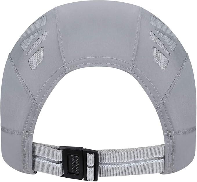 Valkyrie Unisex Yazlık Kasket Şapka Hava Alan Ayarlanabilir Terletmez Kadın Erkek Gri