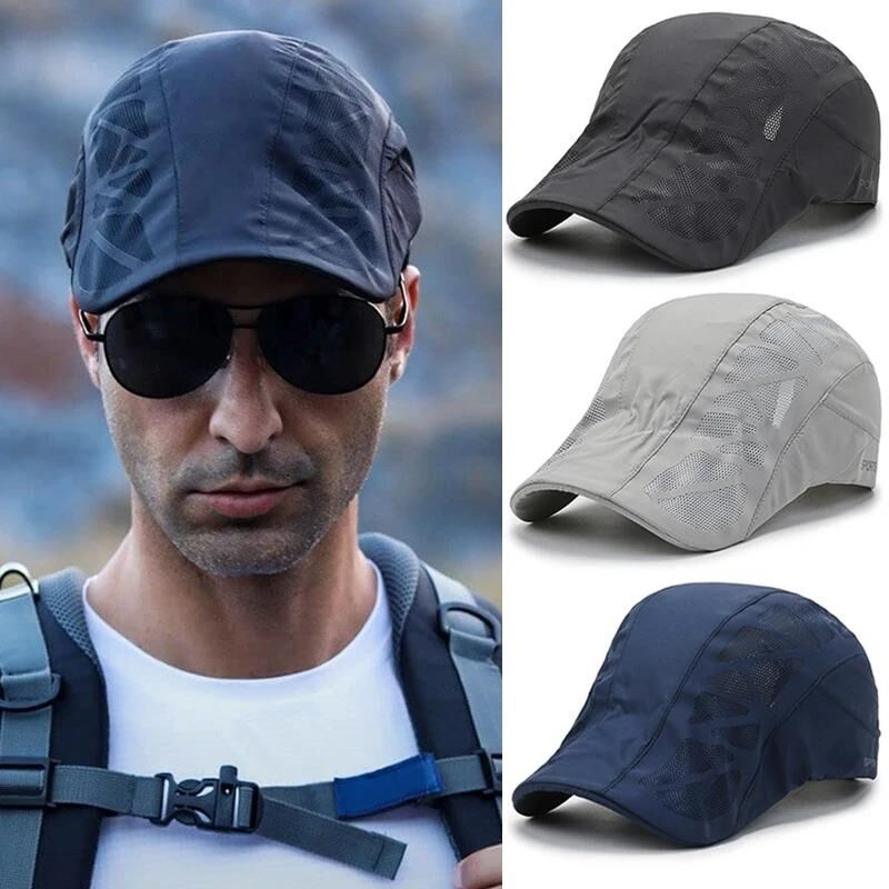 Valkyrie Unisex Yazlık Kasket Şapka Hava Alan Ayarlanabilir Terletmez Kadın Erkek Lacivert