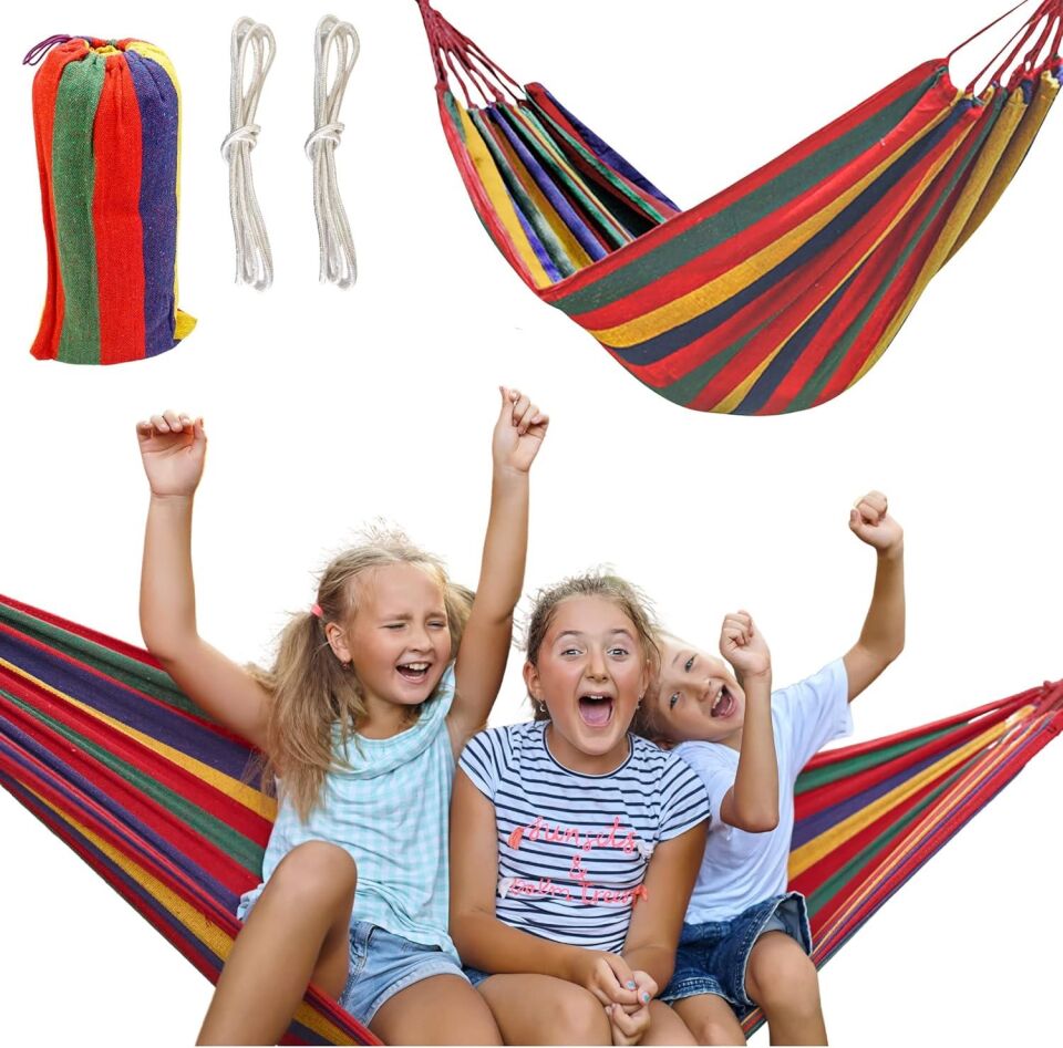 Valkyrie Tek Kişilik 240x80cm Çantalı Kanvas Hamak Çantalı