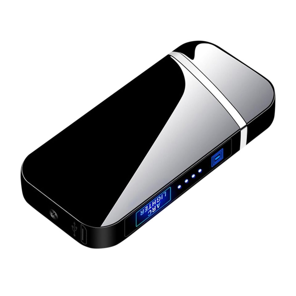 Valkyrie Şarjlı Gazsız Dokunmatik USB Çakmak Plazma Siyah