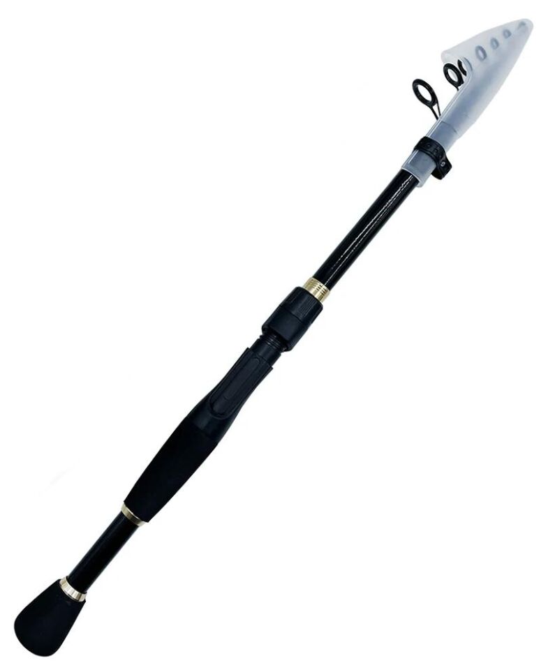 Valkyrie 2.4m Karbon Fiber Spinning 10-40gr LRF Olta Kamış - Ultra Hafif 125gr - Spin ve Baitcasting At Çek - 2kg taşıma - 8 Boğum Teleskopik