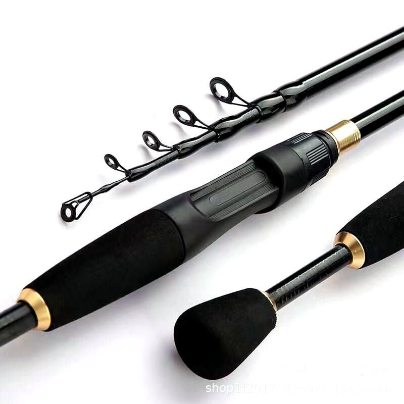 Valkyrie 2.4m Karbon Fiber Spinning 10-40gr LRF Olta Kamış - Ultra Hafif 125gr - Spin ve Baitcasting At Çek - 2kg taşıma - 8 Boğum Teleskopik
