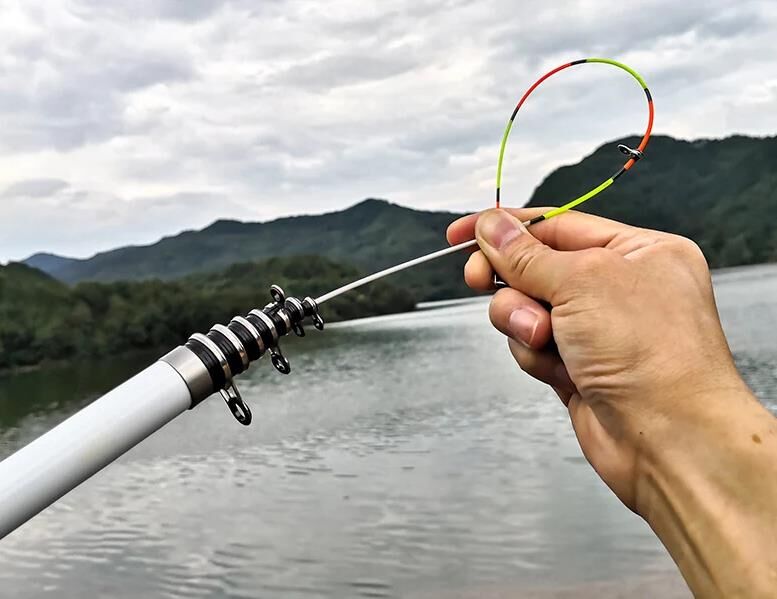 Valkyrie Kazıklı 3 Metre Karbon Fiber Balık Olta Kamış - 9 Boğum 9 Halka Teleskopik -