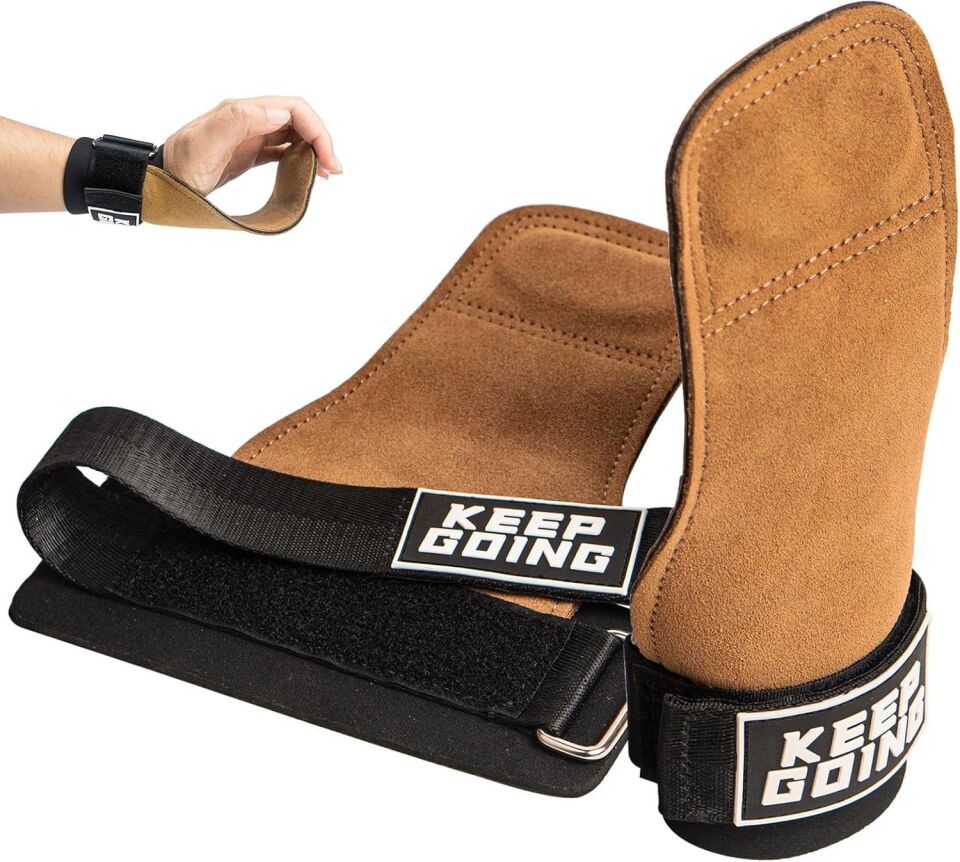 Valkyrie Lifting Straps 2 Adet Ağırlık Eldiveni Tutma Yardımcısı Crossfit Fitness Bileklik Kahve