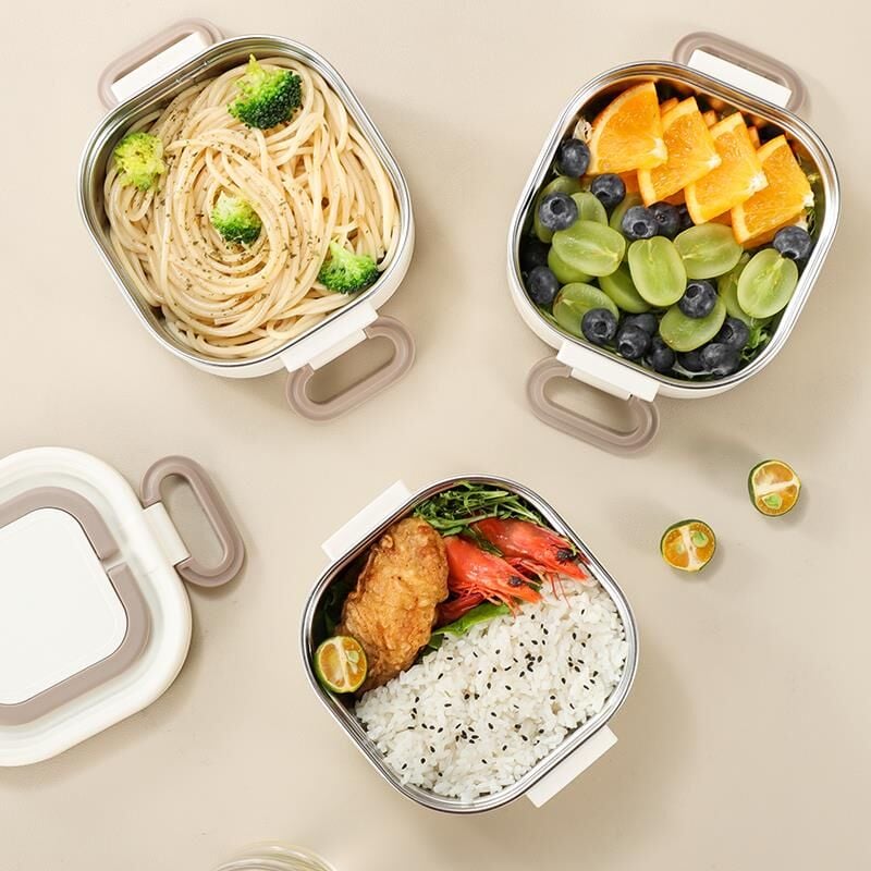 Valkyrie 1950 ML 3 Katlı Paslanmaz Çelik Yemek Kabı – Termal Çantalı, Akıtmaz, BPA’sız | Tek Kap 3 Öğün
