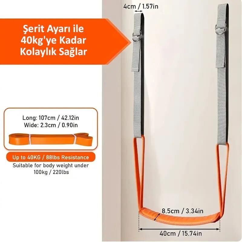 Valkyrie Pull Up Barfiks Çekme Yardımcısı Evrensel Uyumlu 40kg Ağırlık Düşürücü Ayarlanabilir Kolay Kurulum Kullanım