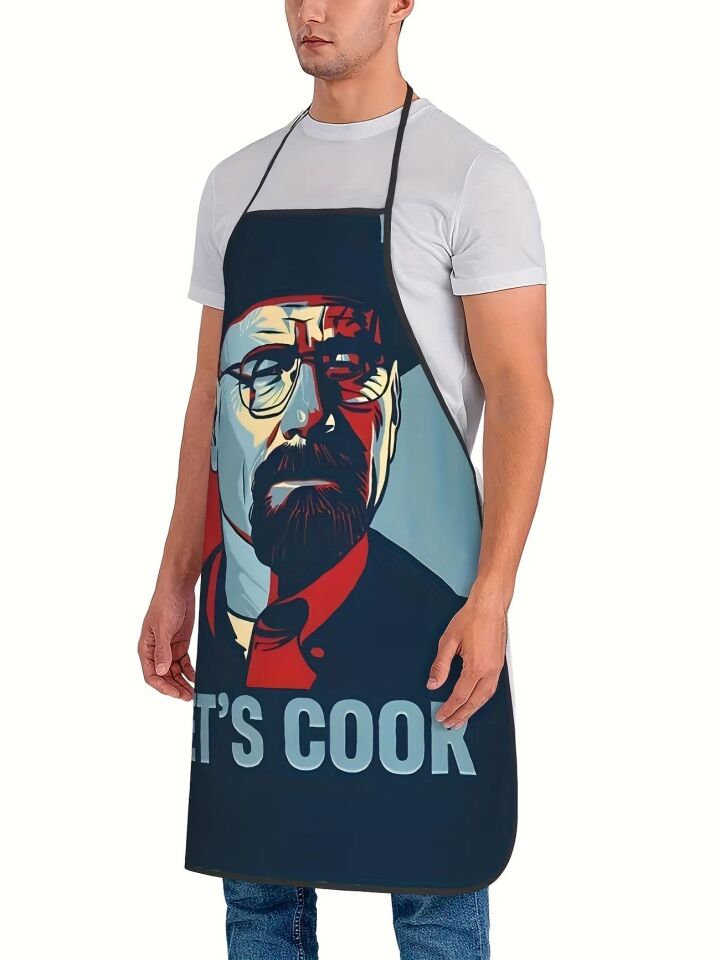Valkyrie Let’s Cook Baskılı Komik Mutfak Önlüğü Unisex Ayarlanabilir Askılı Walter White