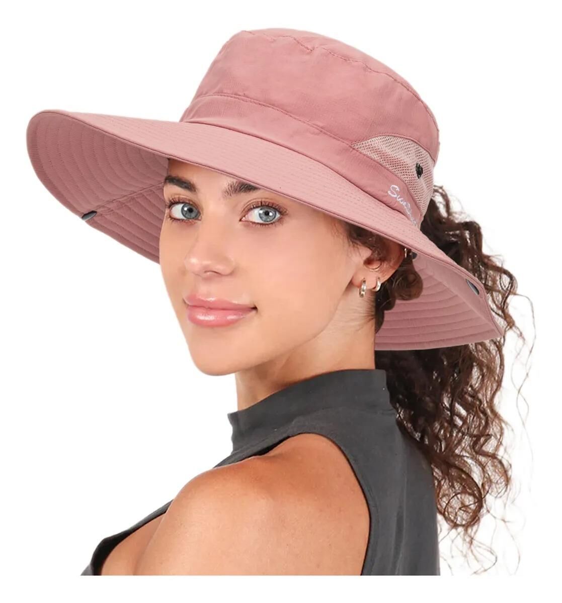 Valkyrie Outdoor Güneş Şapkası Unisex Kamp Trekking Safari Balıkçı Şapkası UV Koruma Pembe
