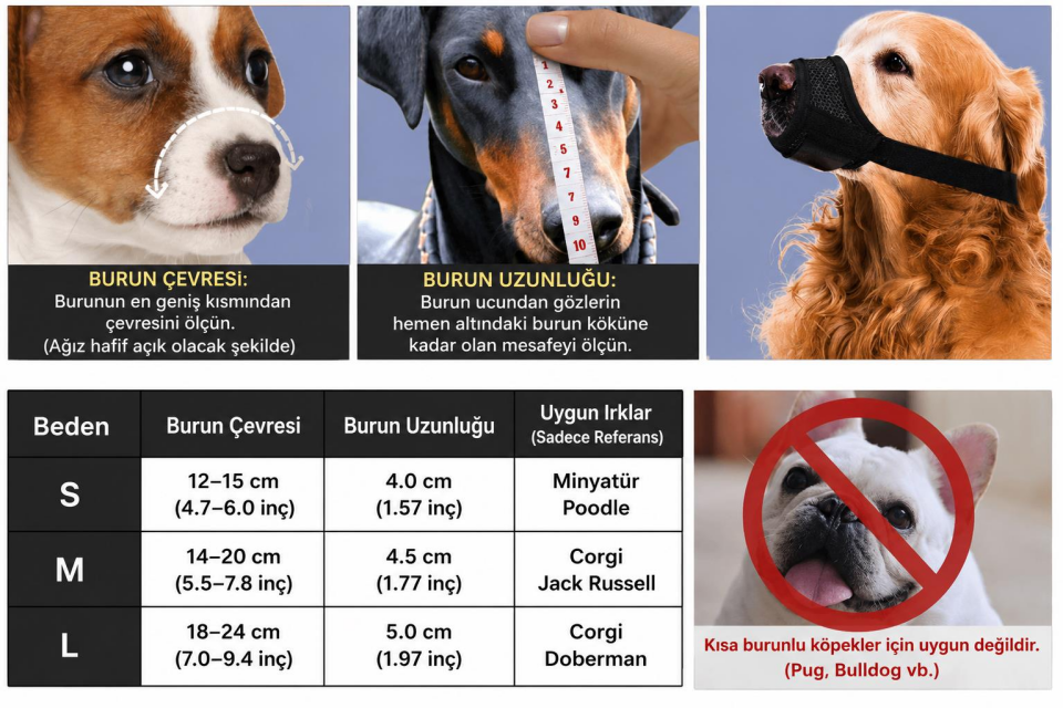 Valkyrie S Beden Köpek Ağızlığı Fileli Nefes Alabilen Ayarlanabilir Cırtlı Güvenli Köpek Ağızlığı