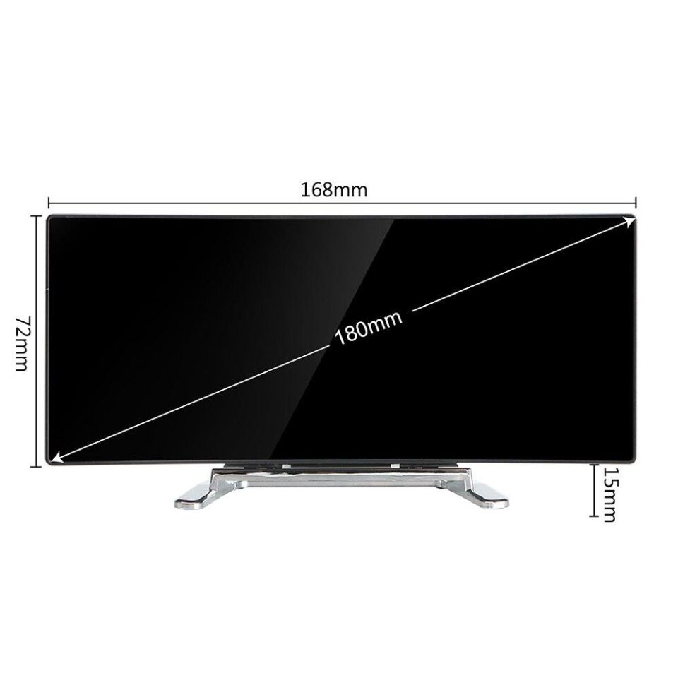 Valkyrie Alarmlı LED Dereceli Curved Dijital Masa Saati