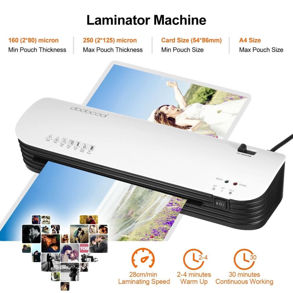 Valkyrie Dsmile SL299 A4 Laminasyon Makinesi Sıcak Soğuk Termal A4 A5 A6