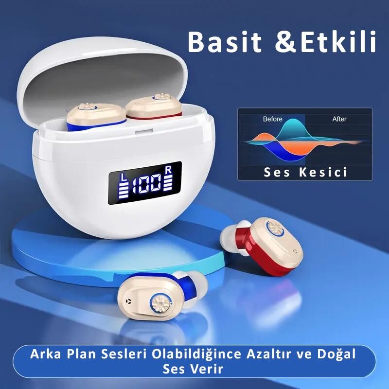 Valkyrie Duyma Yarcımcısı İşitme Cihazı Kulak İçi Ses Yükseltme Cihazı - Büyük Kapasite Kolay Kullanım Ergonomik Tasarım