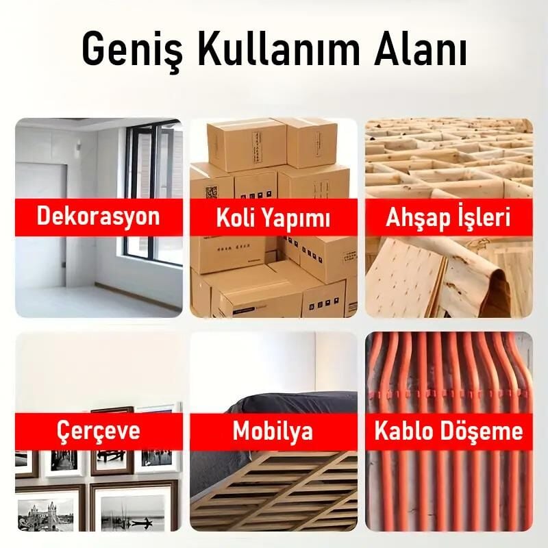 Valkyrie Profesyonel Zımba Tabancası + 4000 Adet Zımba Teli Hediye – Ahşap, Kumaş ve Duvar İçin Güçlü Tabanca
