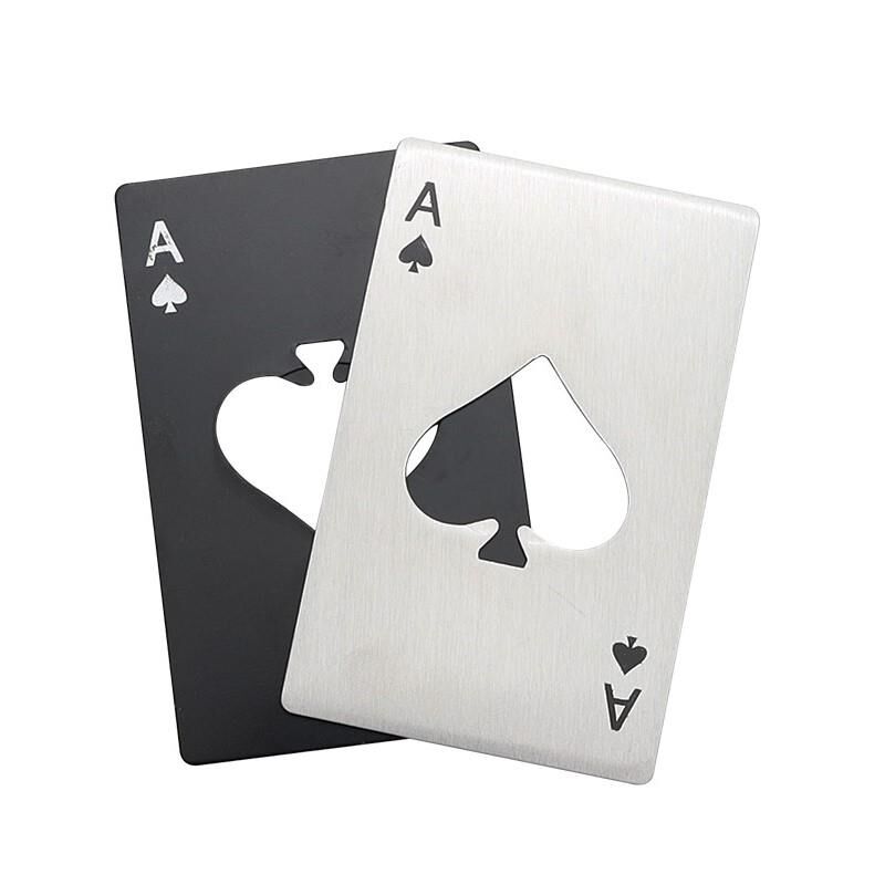 Valkyrie 2 Adet Poker Kart Paslanmaz Çelik Şişe Açacağı