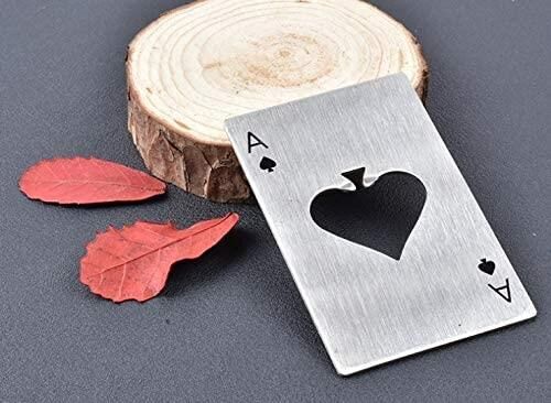 Valkyrie 2 Adet Poker Kart Paslanmaz Çelik Şişe Açacağı