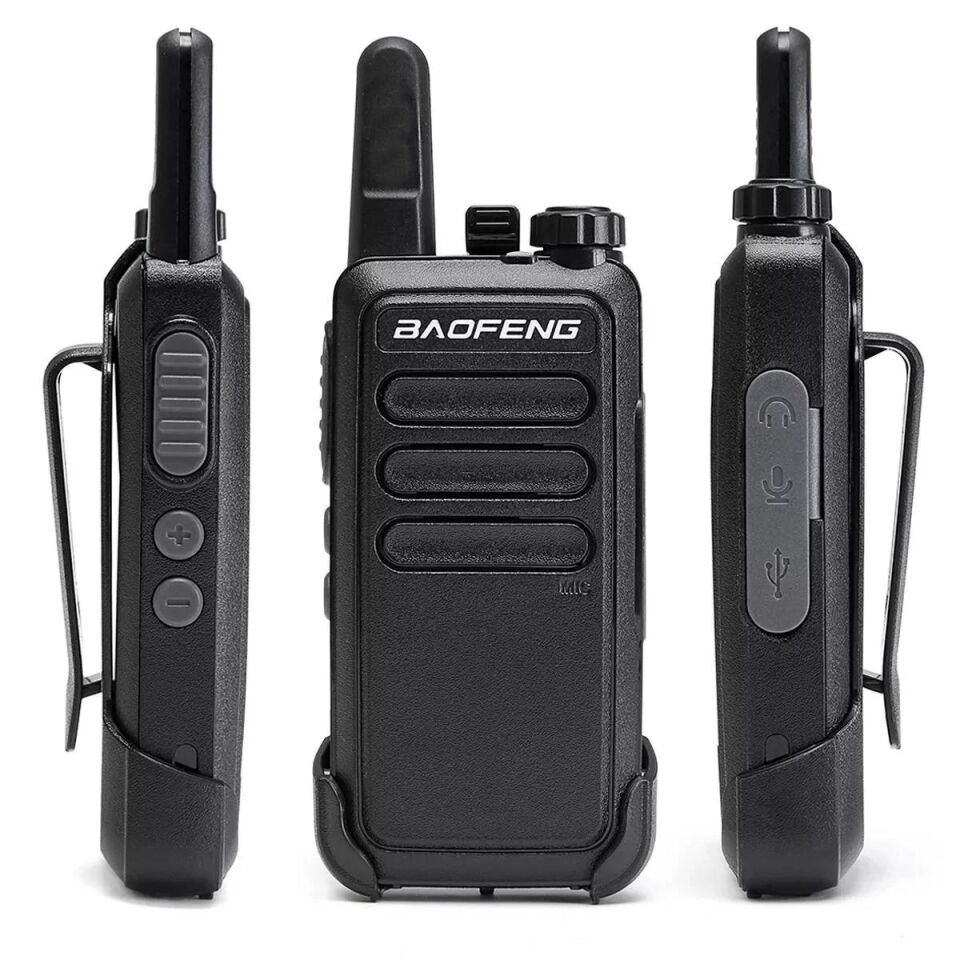 Valkyrie Baofeng 2 Adet BF-R5 El Telsizi Seti - Çift Kulaklık 2li Set Lisanssız Şarjlı 16 Kanal Vox Telsiz Seti