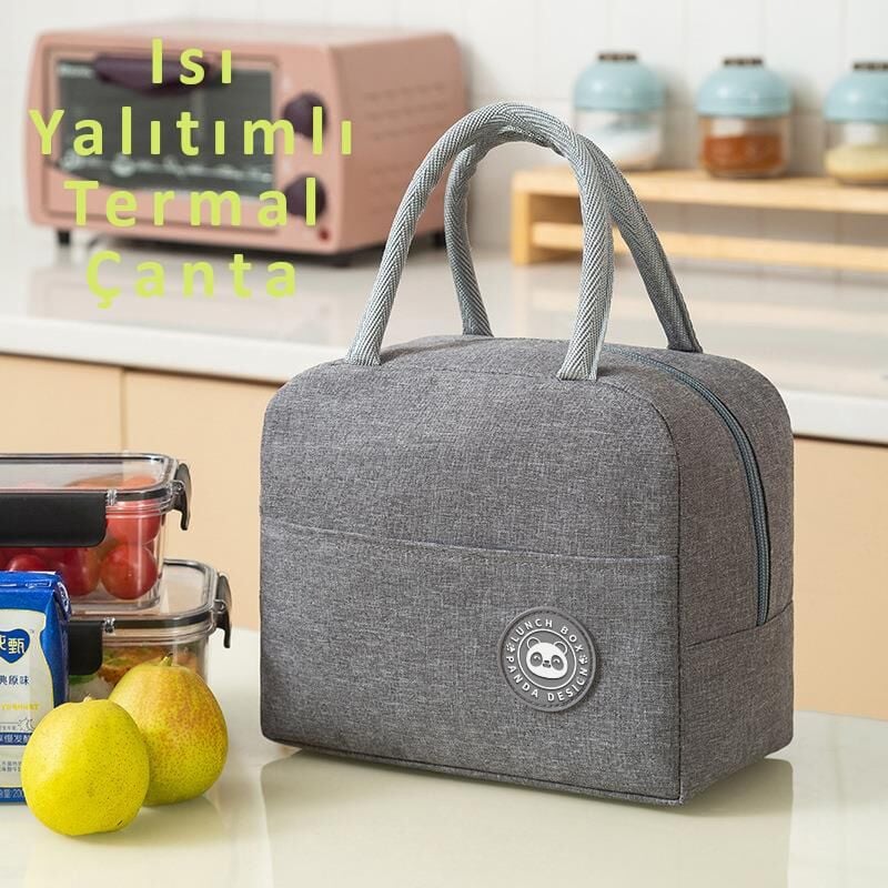 Valkyrie 304 Çelik Bölmeli Lunch Box Seti | Termal Çantalı, Bölmeli, Çatal Kaşıklı, Sızdırmaz Yemek Kabı Sarı-Yeşil