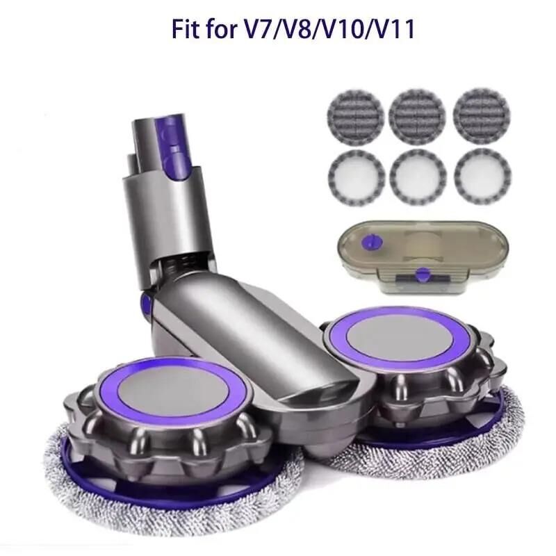 Valkyrie Dyson Uyumlu Paspas Başlığı Su Püskürtmeli Mop Başlık (V7/V8/V10/V11/V15) 6 Paspaslı