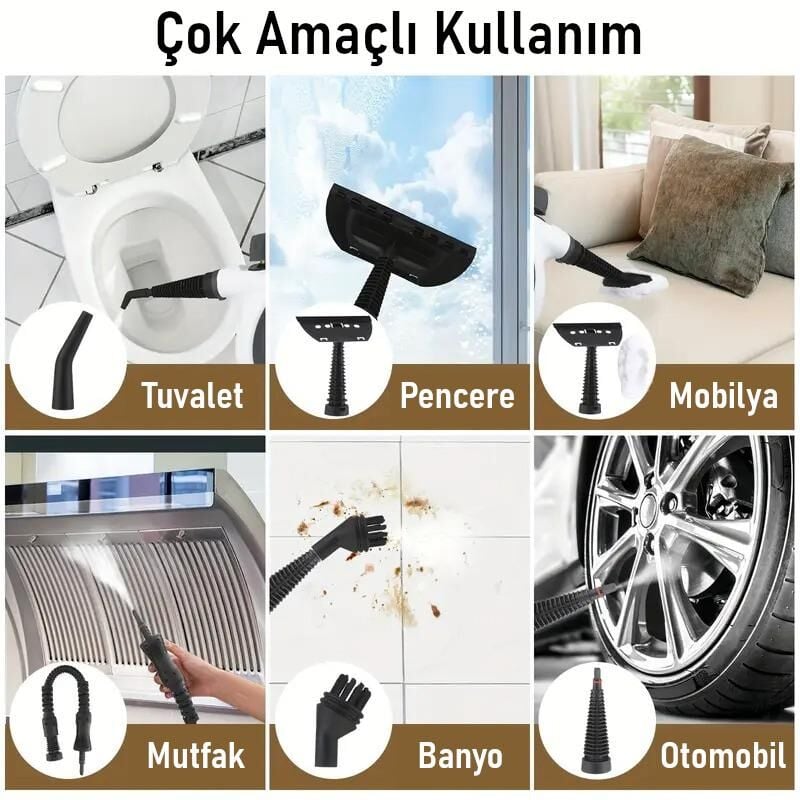 Valkyrie Çok Amaçlı Basınçlı Buhar Temizleyici – El Tipi Buharlı Temizlik Makinesi