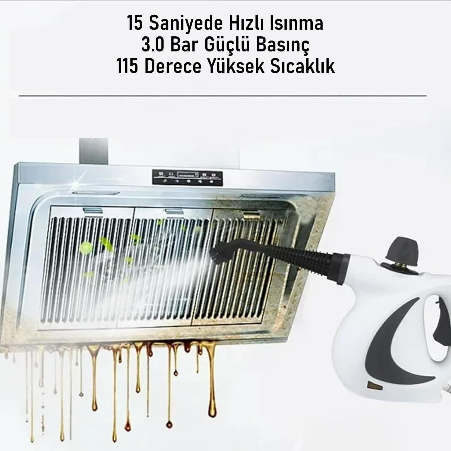 Valkyrie Çok Amaçlı Basınçlı Buhar Temizleyici – El Tipi Buharlı Temizlik Makinesi