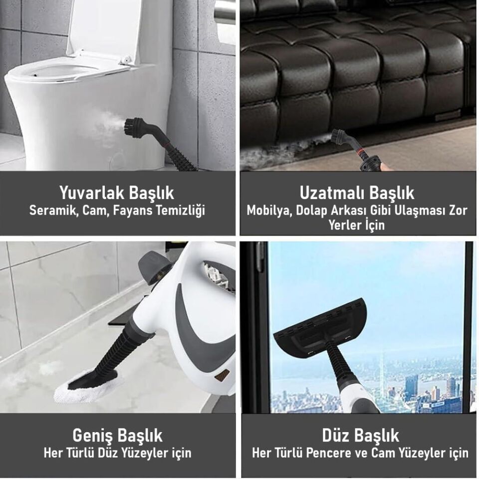 Valkyrie Çok Amaçlı Basınçlı Buhar Temizleyici – El Tipi Buharlı Temizlik Makinesi