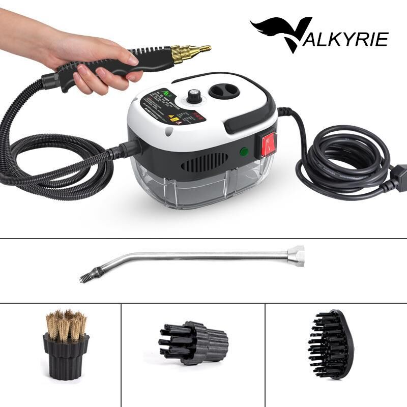 Valkyrie 2500W Yüksek Basınçlı Buharlı Temizleyici 115°C 3 Başlık Ayarlanabilir Güç Derin Temizlik Makinesi