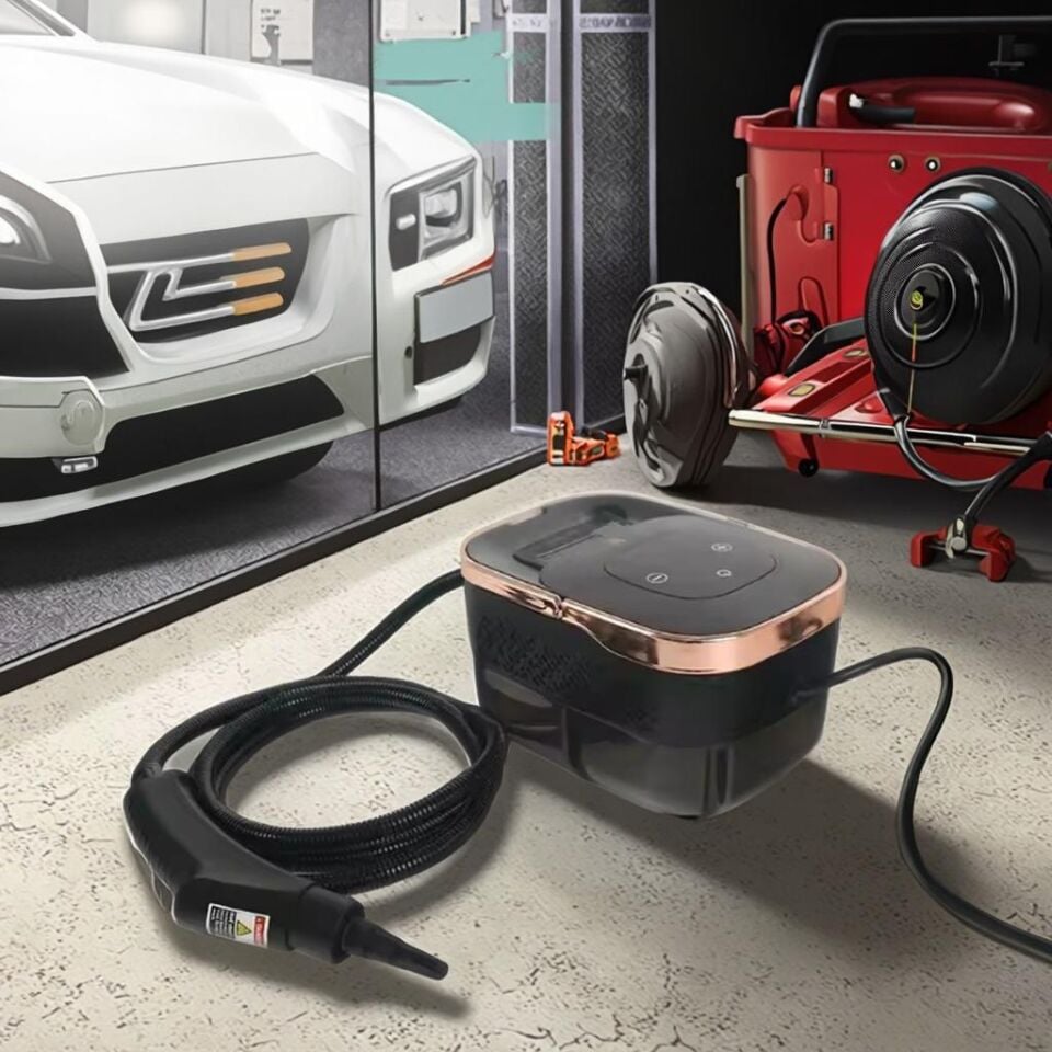 Valkyrie 2500W Yüksek Basınçlı Buharlı Temizleyici  6 Kademeli Güç Ayarı 10 Farklı Başlık Çok Fonksiyonlu Temizlik