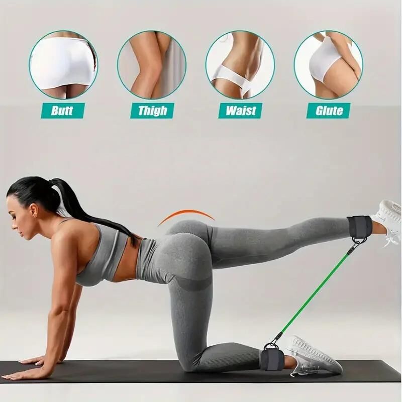 Valkyrie 6 Parça Baldır Kalça Egzersiz Seti Bacak Direnç Tansiyon Lastiği Pilates Yoga Destekleyici